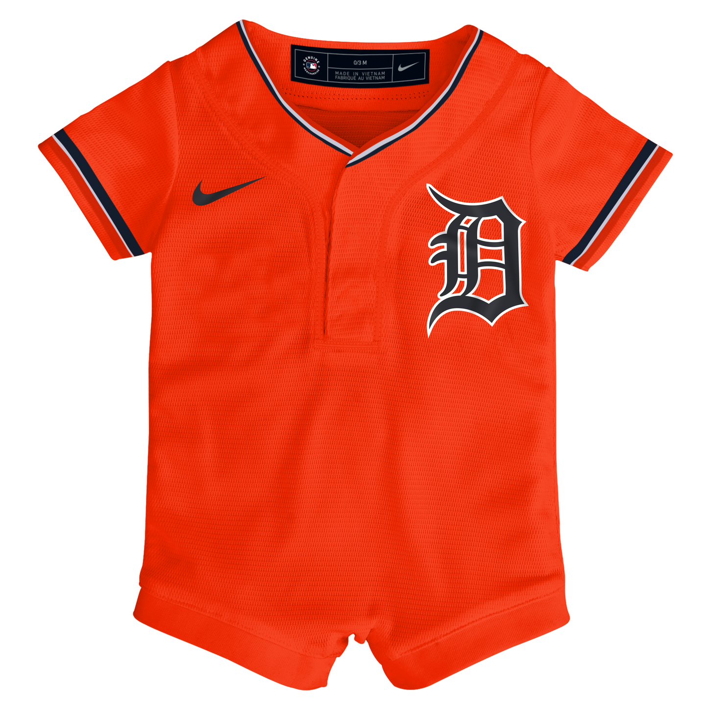 Detroit Tigers Nike Infant Alternate Replica Romper Jersey - Orange