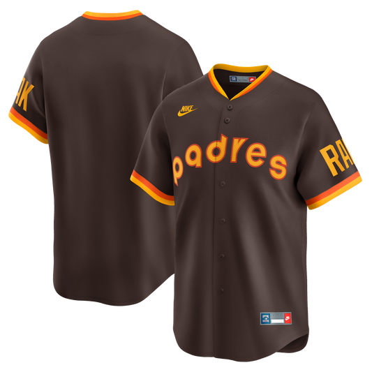 San Diego Padres Nike Cooperstown Collection Limited Jersey - Brown