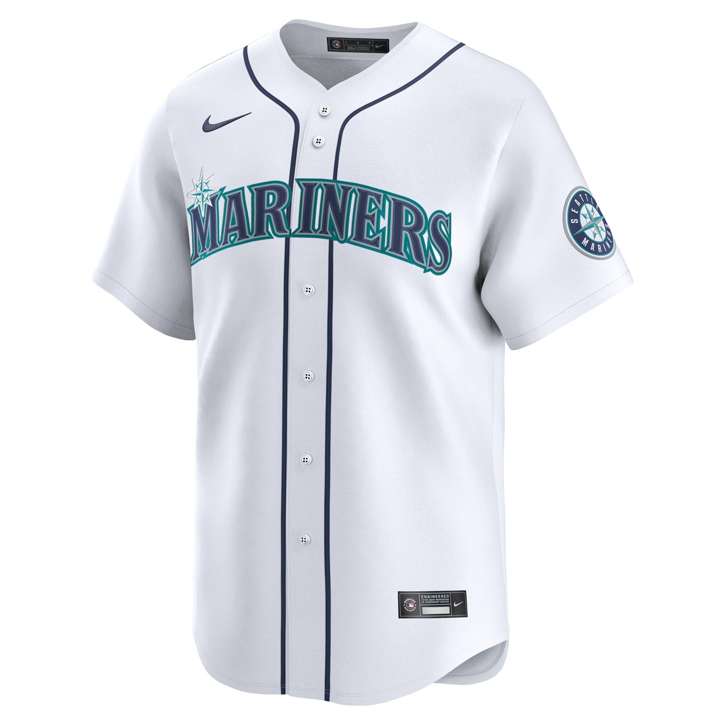 Seattle Mariners Nike Home Limited Custom Jersey - White