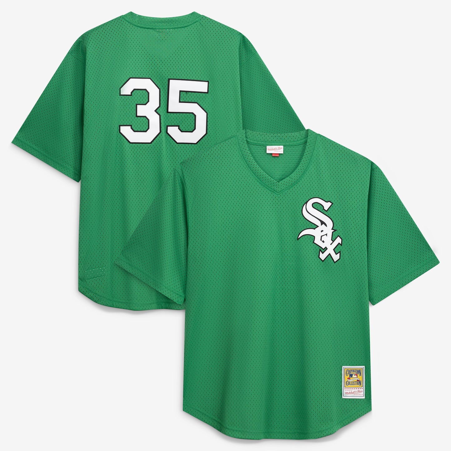Frank Thomas Chicago White Sox Profile Big &amp;amp; Tall Cooperstown Collection Mesh Batting Practice Jersey - Kelly Green