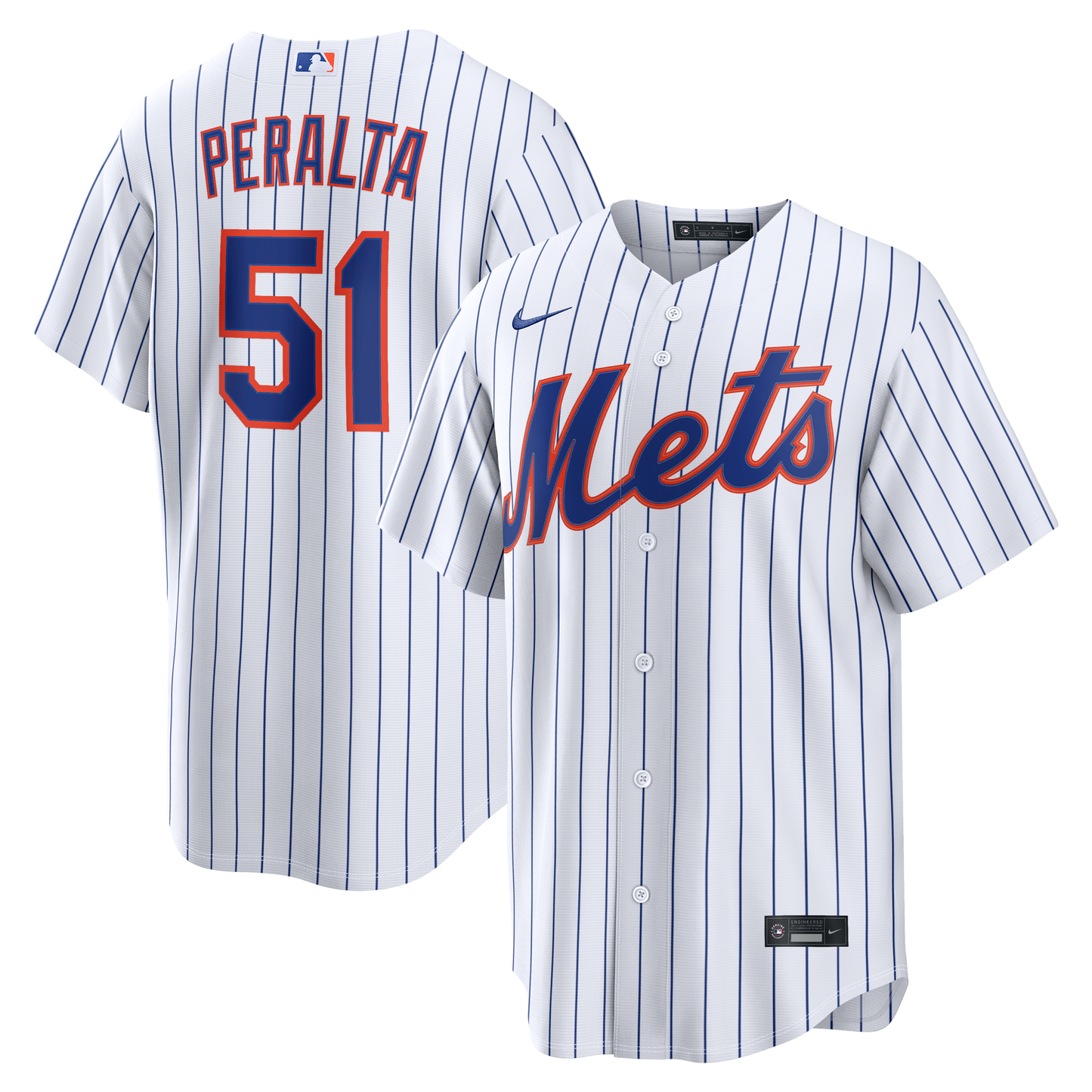 Freddy Peralta New York Mets Nike Home Replica Jersey - White