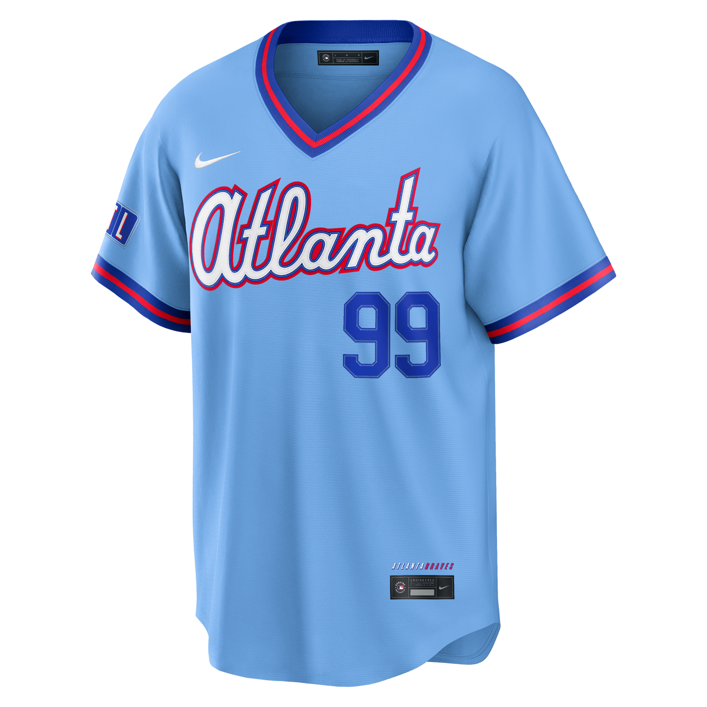 Spencer Strider Atlanta Braves Nike 2026 City Connect Stadium Jersey - Powder Blue