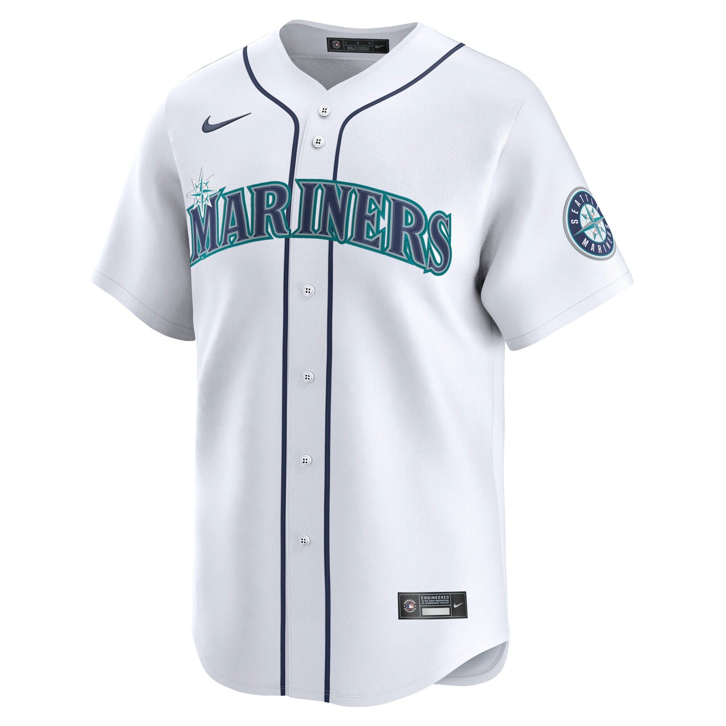 George Kirby Seattle Mariners Nike Home Limited Player Jersey - White
