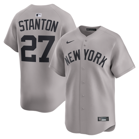 Giancarlo Stanton New York Yankees Nike Road Limited Jersey - Gray
