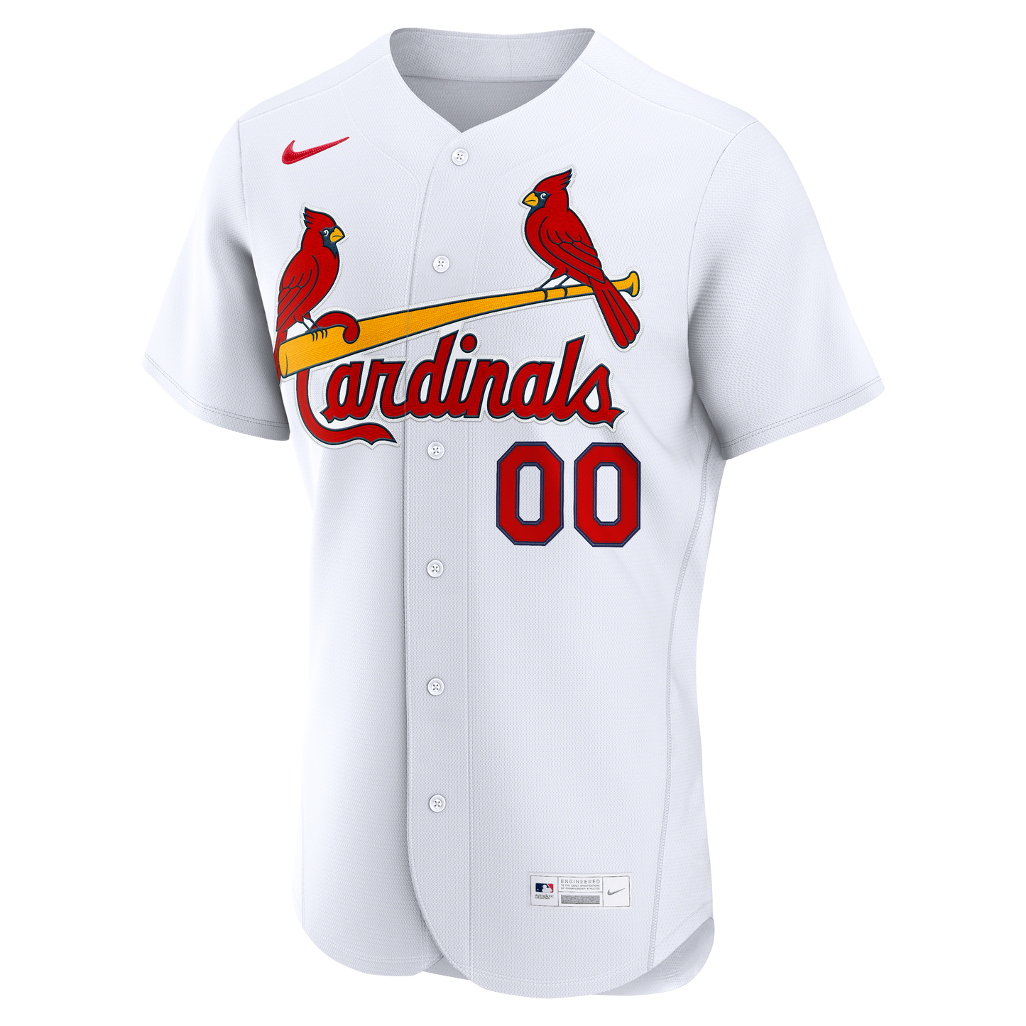 St. Louis Cardinals Nike Home Authentic Custom Jersey - White