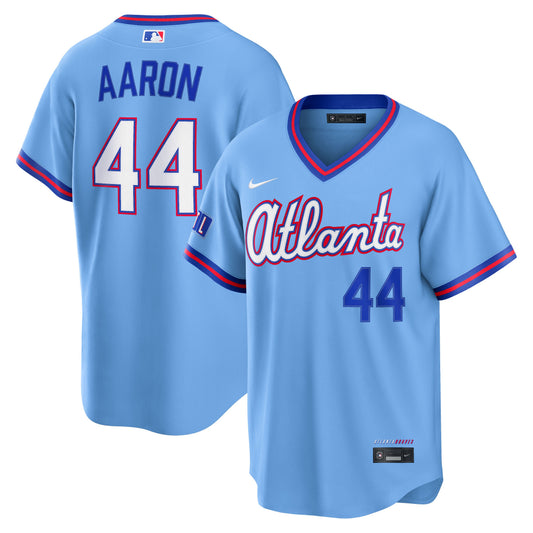 Hank Aaron Atlanta Braves Nike 2026 City Connect Stadium Jersey - Powder Blue