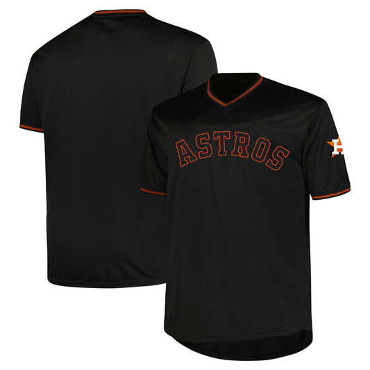 Houston Astros Profile Big &amp;amp; Tall Pop Fashion Jersey - Black