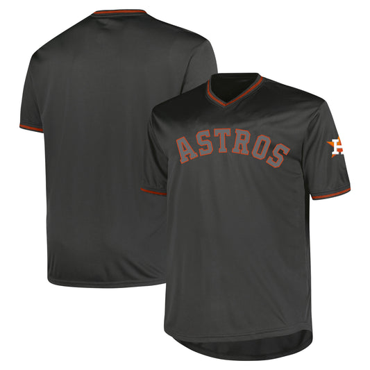 Houston Astros Profile Big &amp;amp; Tall Pop Fashion Jersey - Charcoal
