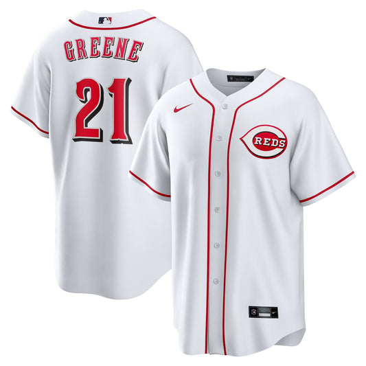 Hunter Greene Cincinnati Reds Nike Home Replica Jersey - White