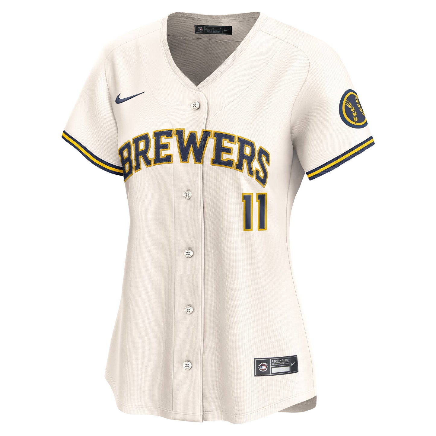 Jackson Chourio Milwaukee Brewers Nike Women's Home Limited Player Jersey - Cream