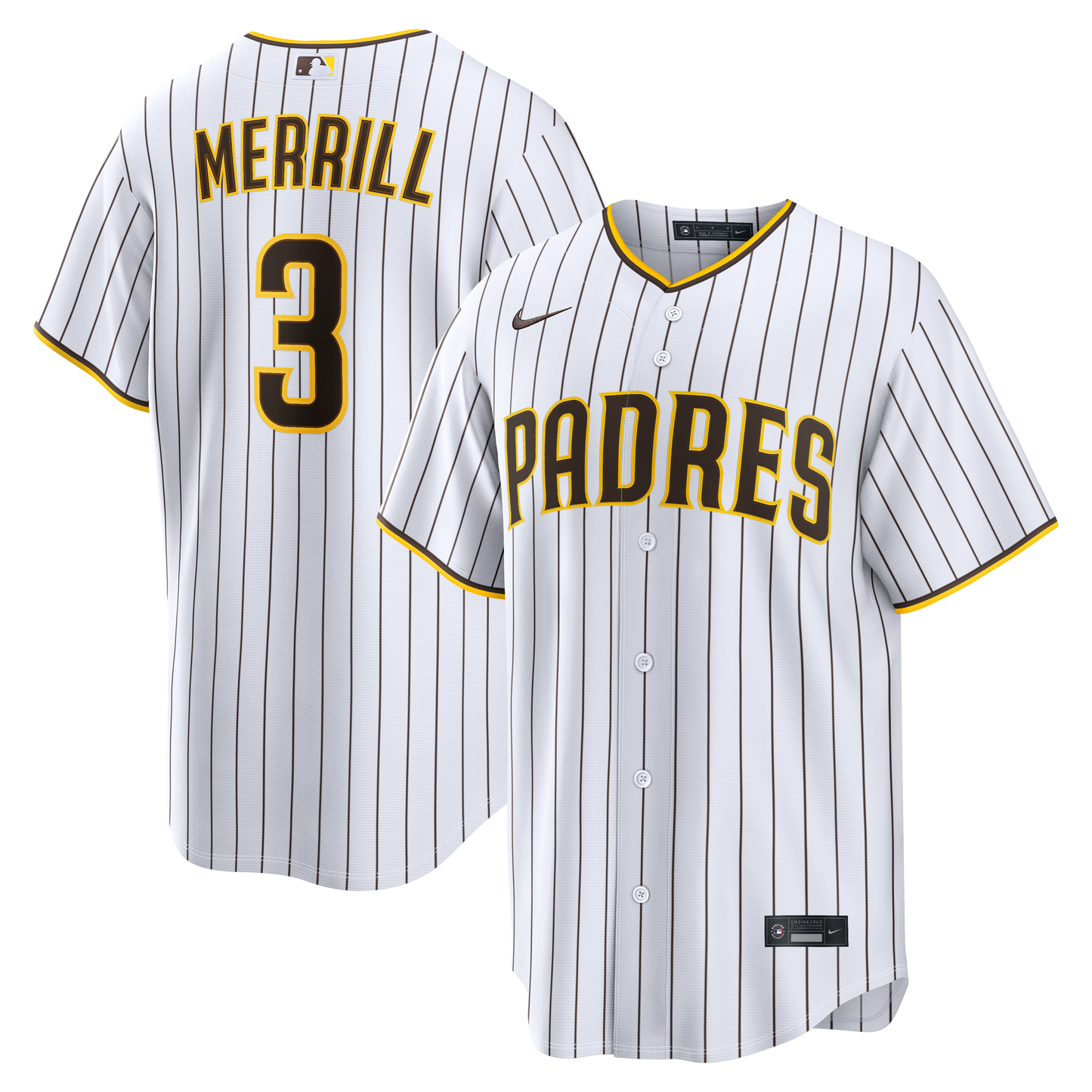 Jackson Merrill San Diego Padres Nike Home Replica Player Jersey - White