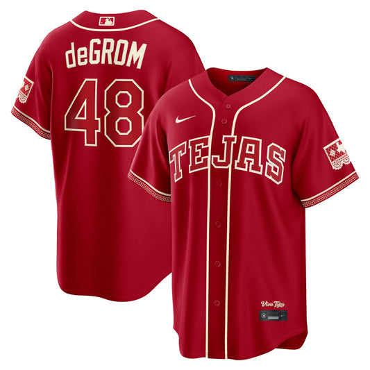 Jacob deGrom Texas Rangers Nike 2026 City Connect Stadium Jersey - Red