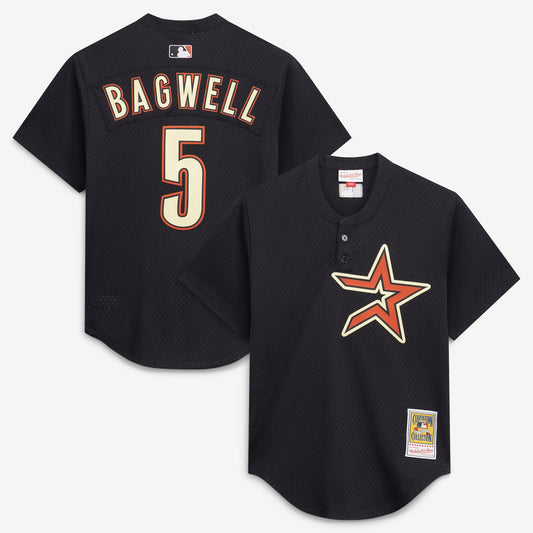 Jeff Bagwell Houston Astros Mitchell &amp;amp; Ness Authentic Batting Practice Jersey - Black
