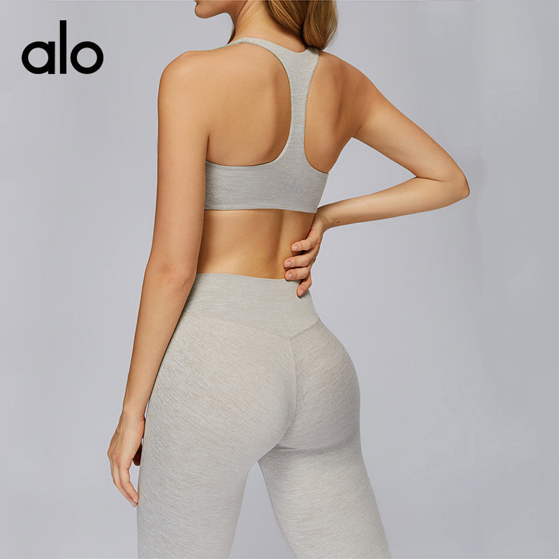 Aloyoga Beading Yoga Bra - Outdoor Back-Fitting Fitness Tight Casual Sports Underwear