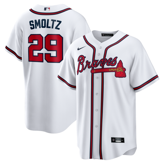 John Smoltz Atlanta Braves Nike Home Retired Player Replica Jersey - White