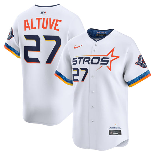 Jose Altuve Houston Astros Nike 2025 City Connect Limited Player Jersey - White