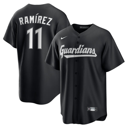 José Ramírez Cleveland Guardians Nike Replica Player Jersey - Black