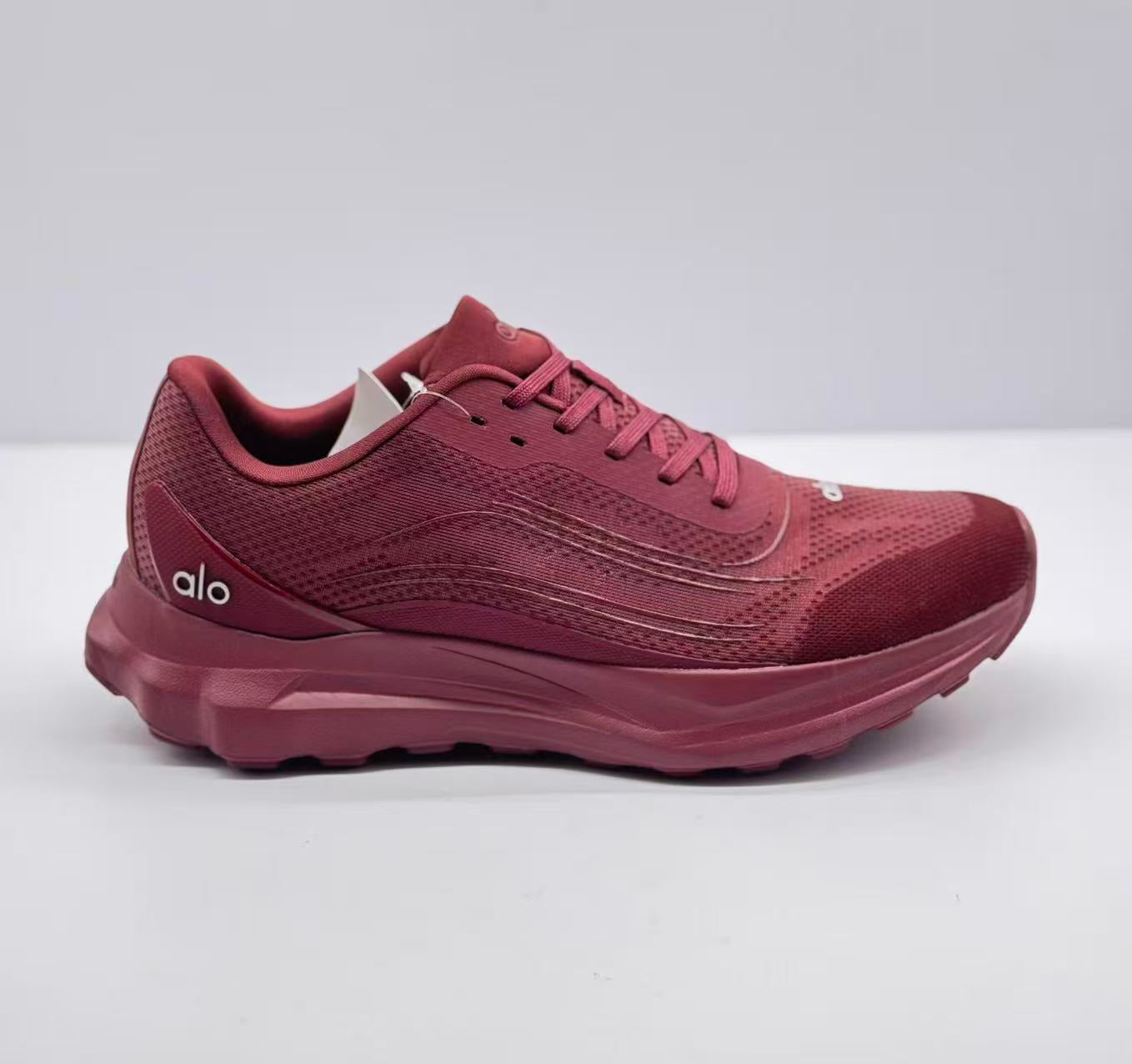 ALO running Wine red shoes