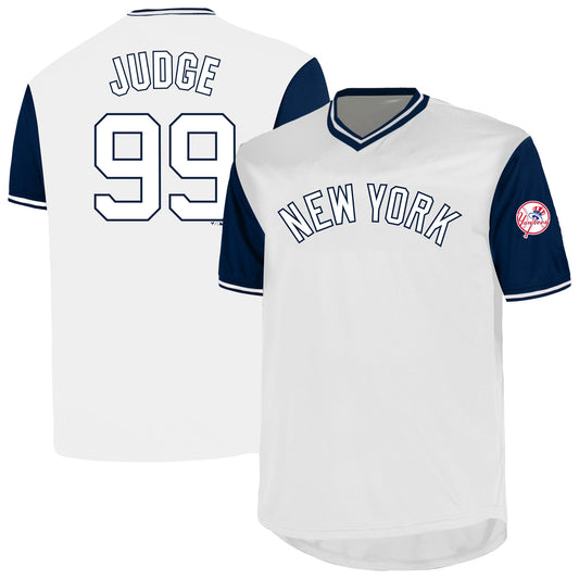 Aaron Judge New York Yankees Profile Big &amp;amp; Tall Name &amp;amp; Number Jersey - White