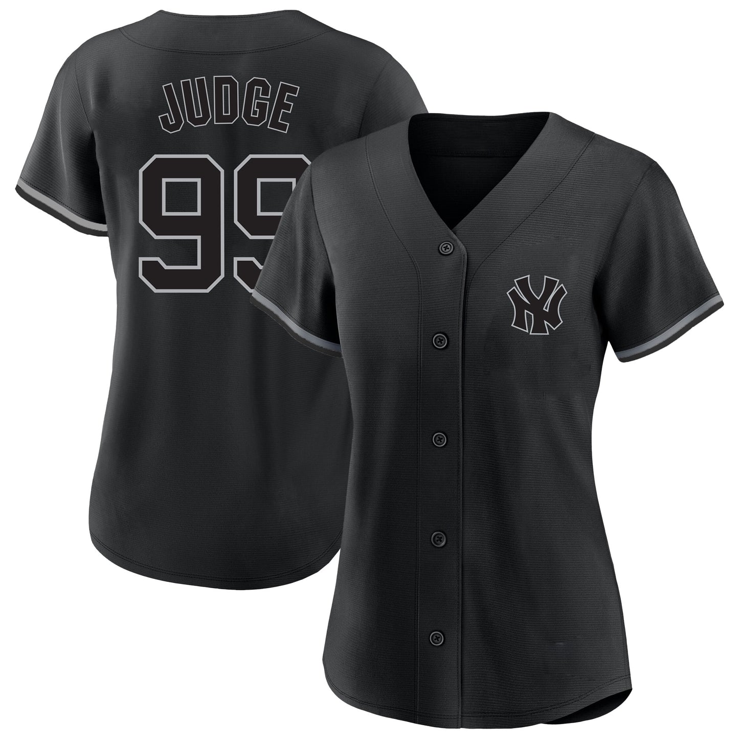 Aaron Judge New York Yankees Profile Women's Plus Size Player Name &amp;amp; Number Fashion Jersey - Black