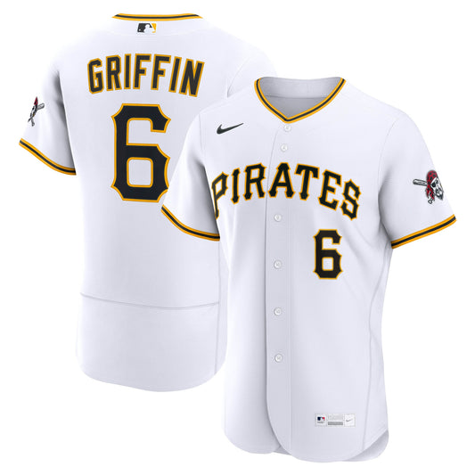 Konnor Griffin Pittsburgh Pirates Nike Home Authentic Jersey - White