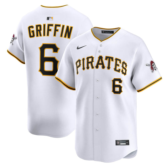 Konnor Griffin Pittsburgh Pirates Nike Home Limited Jersey - White
