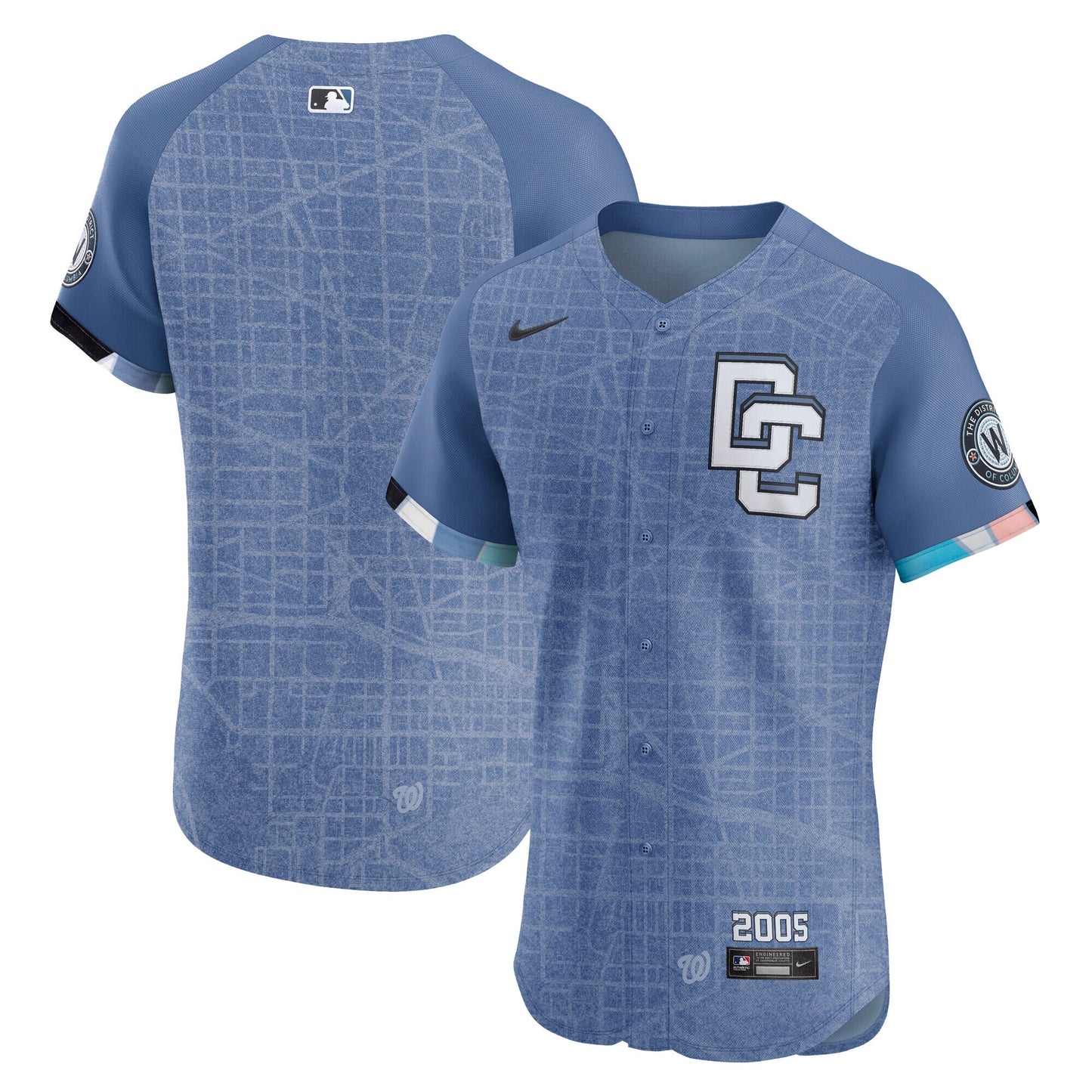 Washington Nationals Nike 2025 City Connect Elite Jersey - Blue