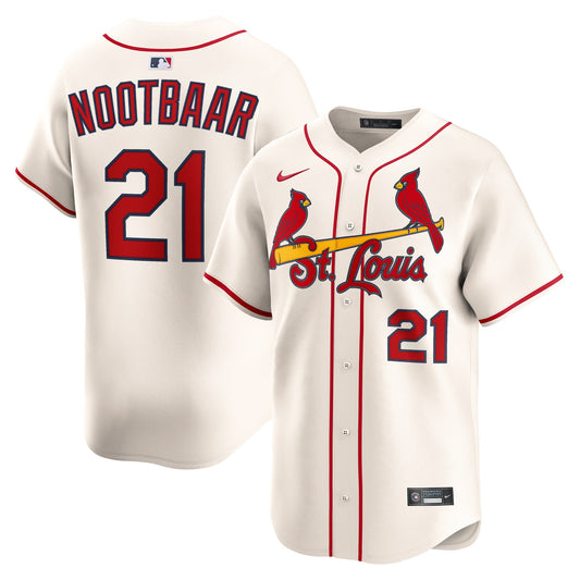 Lars Nootbaar St. Louis Cardinals Nike Alternate 2 Limited Jersey - Cream