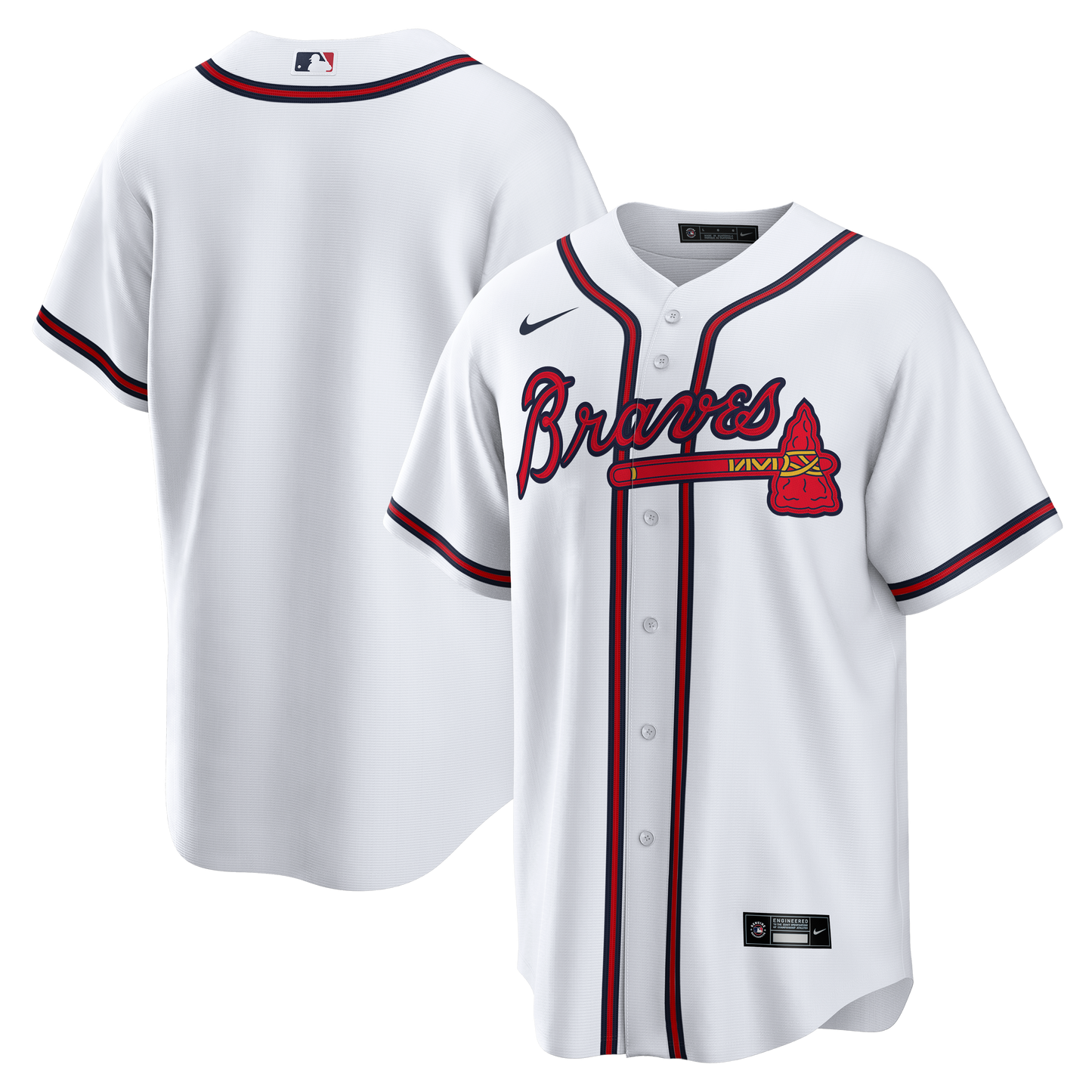 Atlanta Braves Nike Home Big &amp;amp; Tall Replica Jersey - White