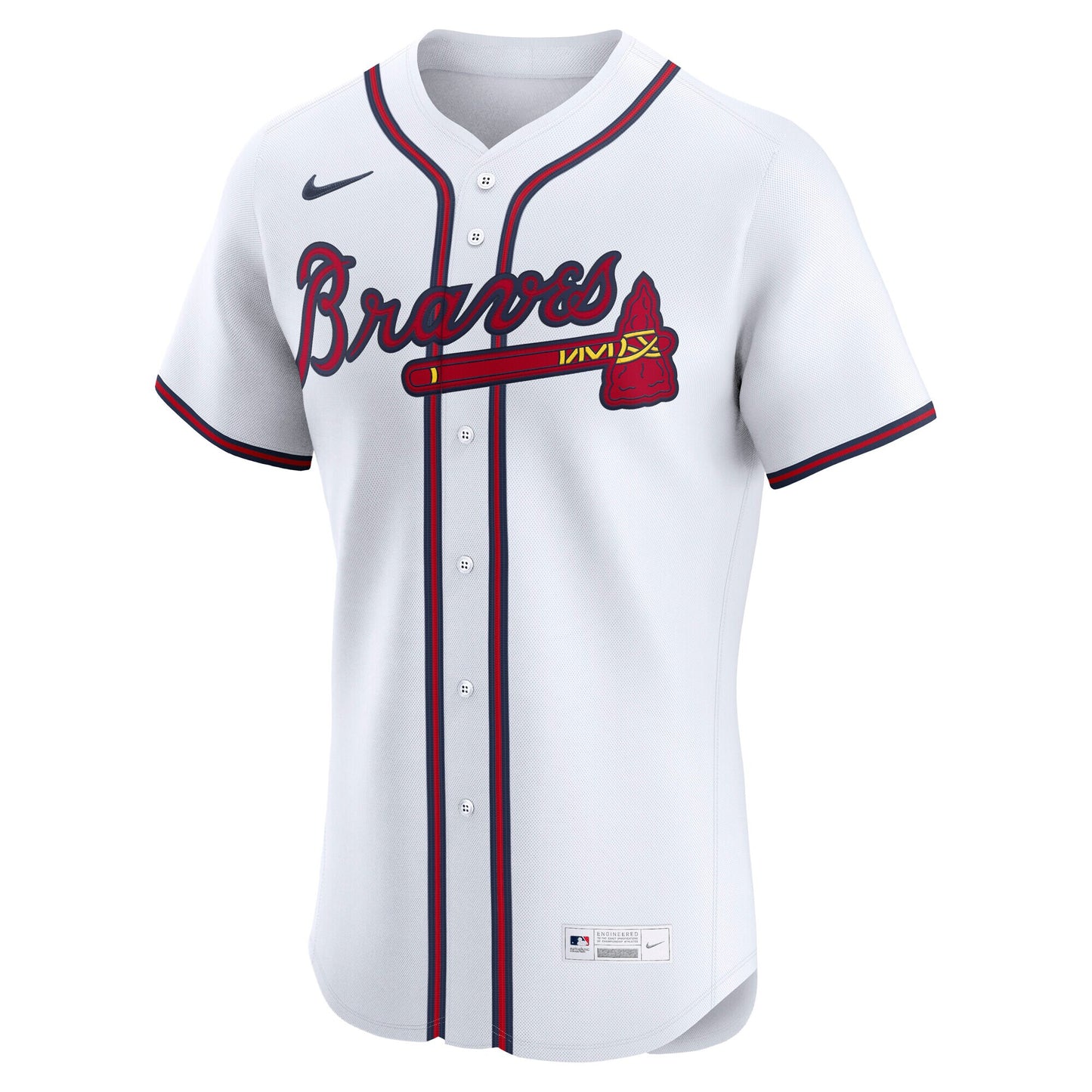 Atlanta Braves Nike Home Elite Jersey - White