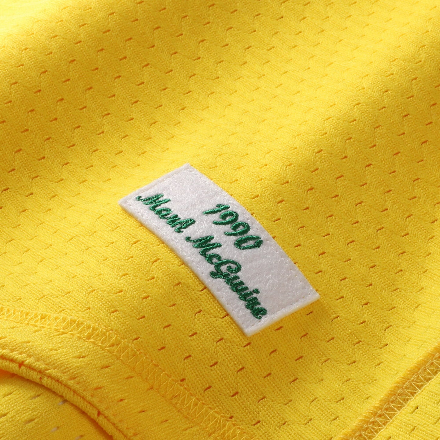 Mark McGwire Athletics Mitchell &amp;amp; Ness Authentic Batting Practice Jersey - Gold