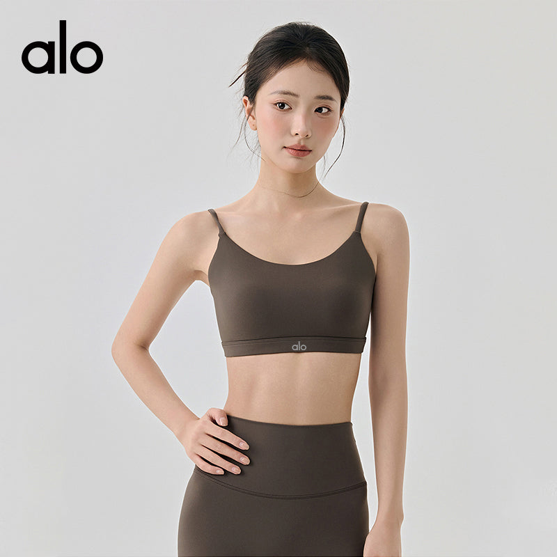 Aloyoga Unlined Lycra Comfortable Bare Skin Sporty Yoga Back Cover for Women with Breast Pad