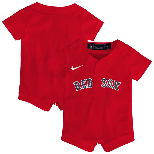 Boston Red Sox Nike Newborn Alternate Replica Romper Jersey - Red
