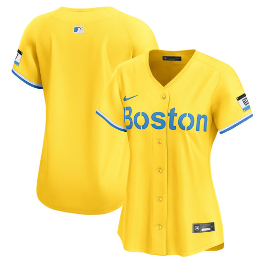Boston Red Sox Nike Women's City Connect Limited Jersey - Yellow
