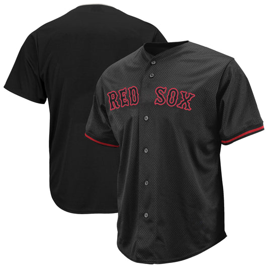 Boston Red Sox Profile Big &amp;amp; Tall Pop Fashion Jersey - Black