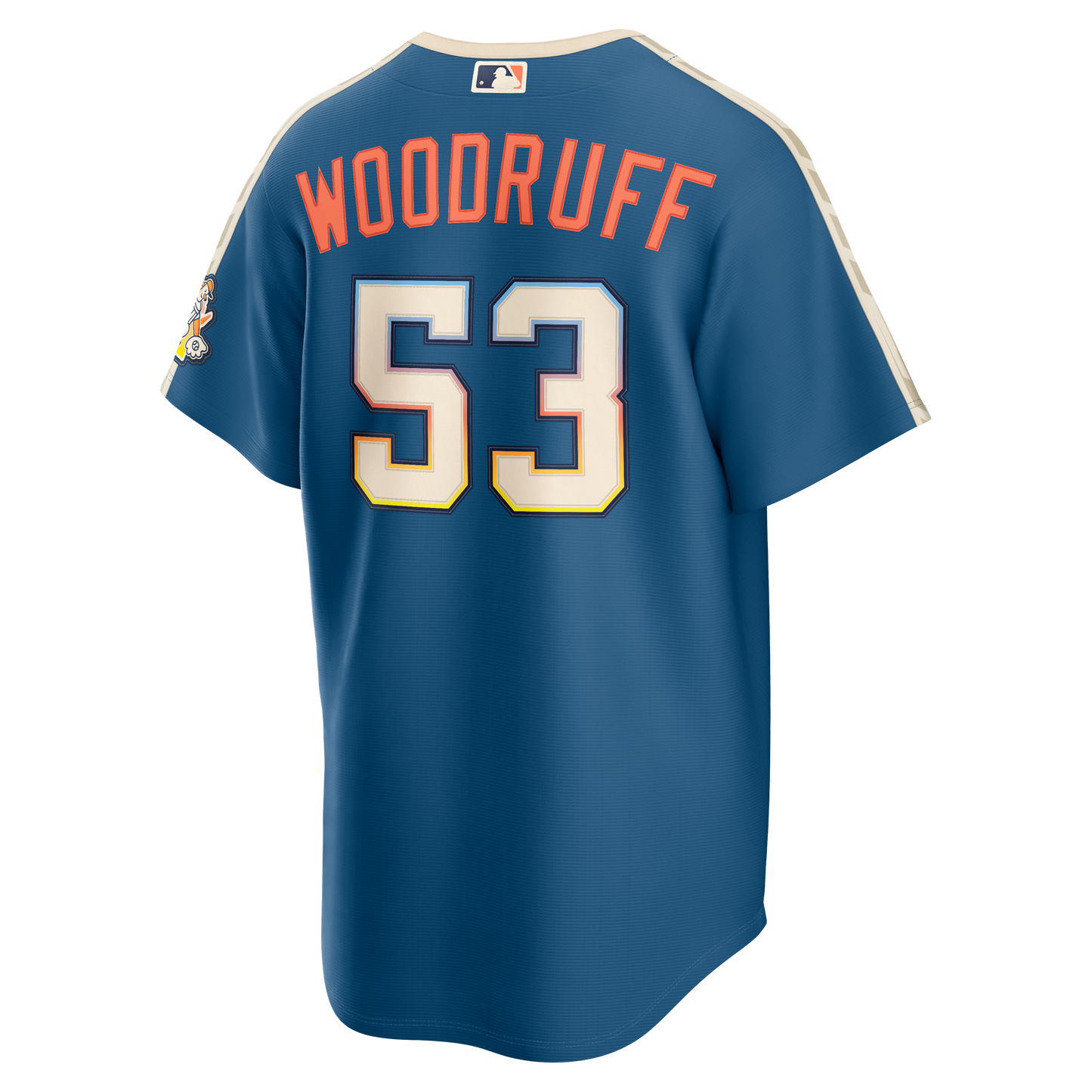 Brandon Woodruff Milwaukee Brewers Nike 2026 City Connect Stadium Jersey - Mineral Blue