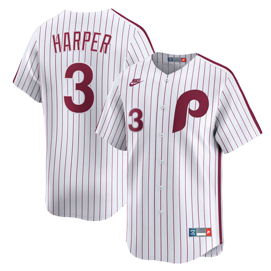 Bryce Harper Philadelphia Phillies Nike Cooperstown Collection Limited Jersey - White
