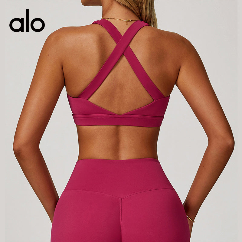 Aloyoga Cloud Sensation Tight Yoga Tank Top Sports Bra Anti-Shock Pilates Tank Top