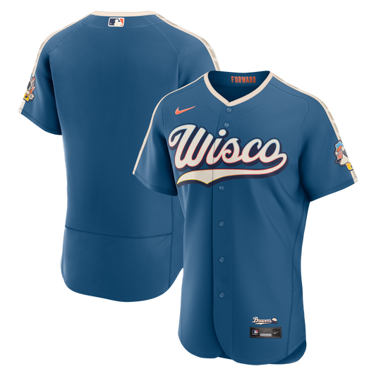 Milwaukee Brewers Nike 2026 City Connect Authentic Jersey - Mineral Blue
