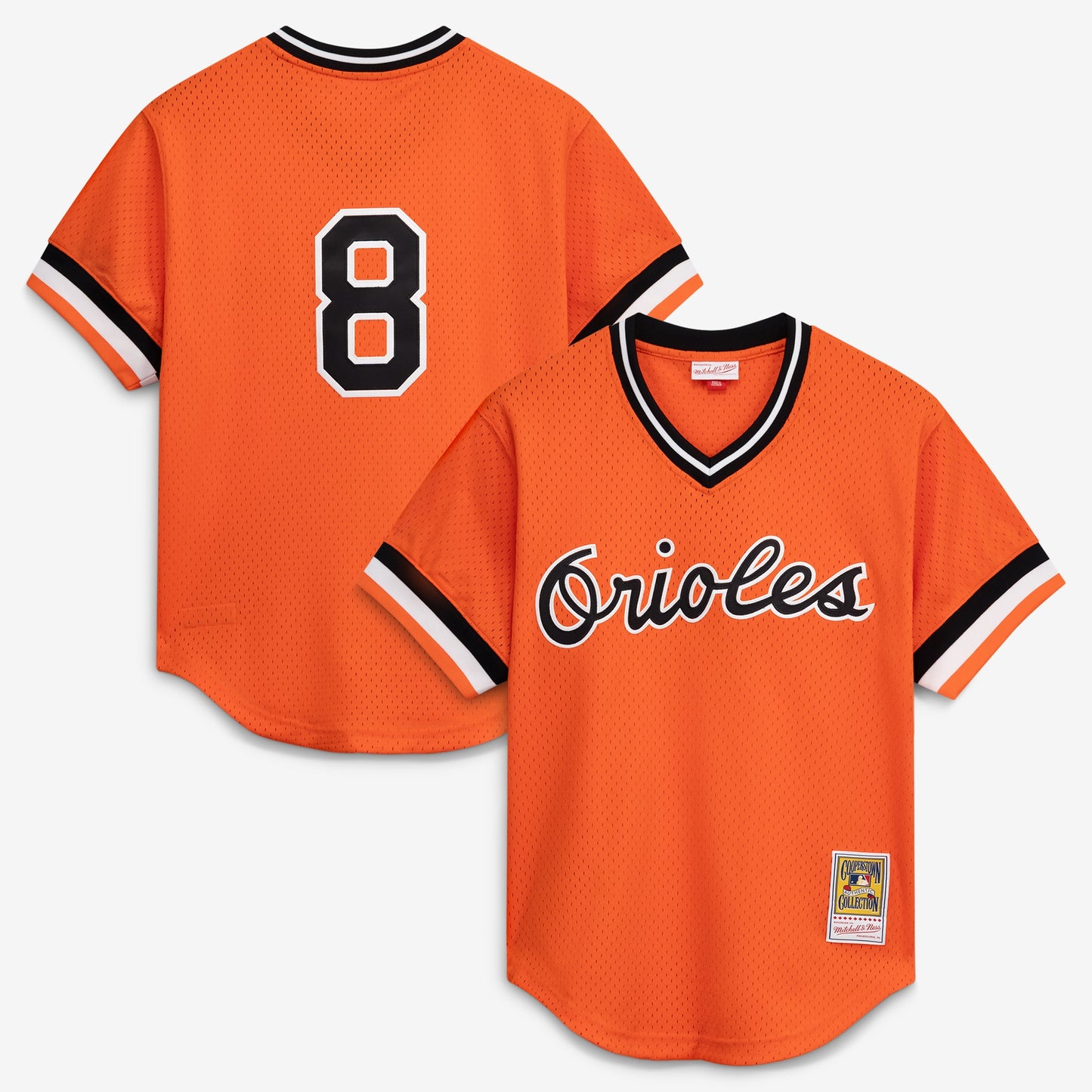 Cal Ripken Jr. Baltimore Orioles Mitchell &amp;amp; Ness Authentic Batting Practice Jersey - Orange
