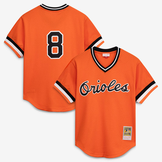 Cal Ripken Jr. Baltimore Orioles Mitchell &amp;amp; Ness Authentic Batting Practice Jersey - Orange