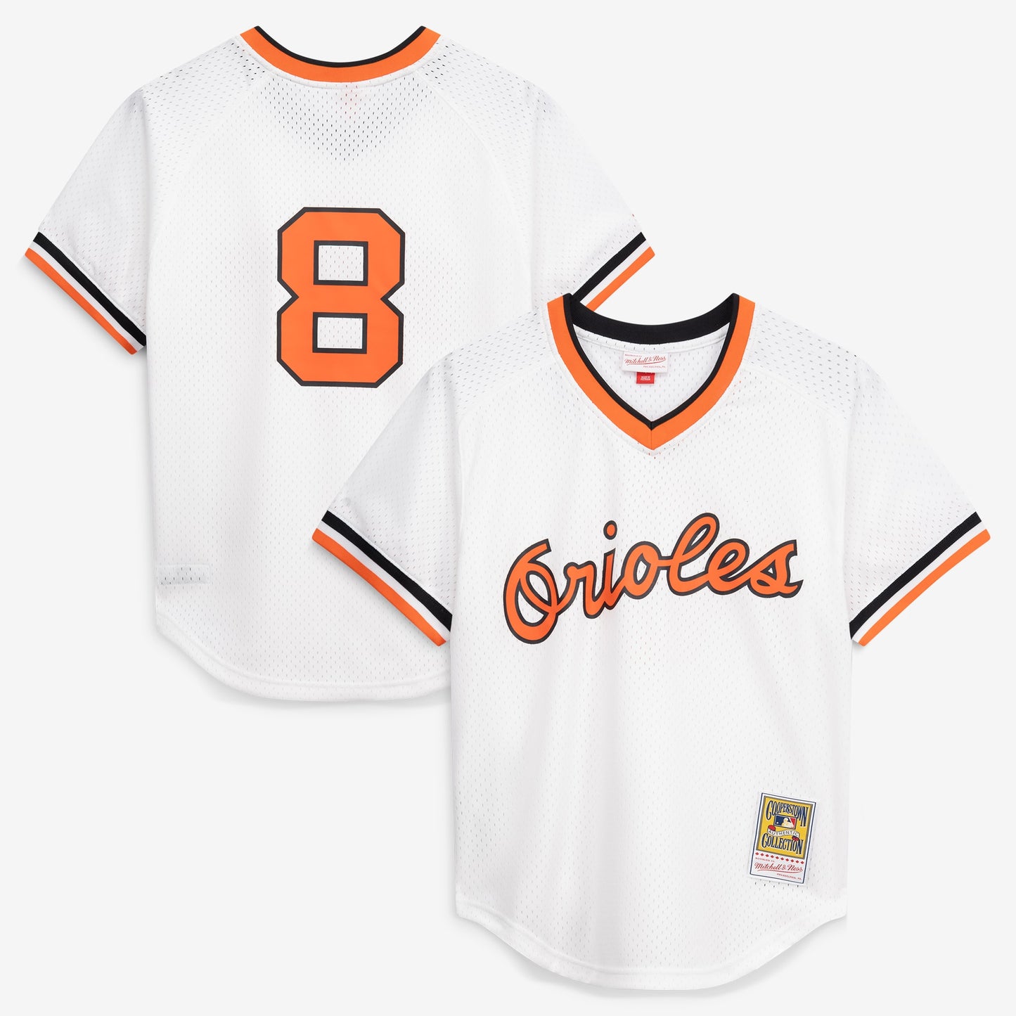 Cal Ripken Jr. Baltimore Orioles Mitchell &amp;amp; Ness Authentic Batting Practice Jersey - White