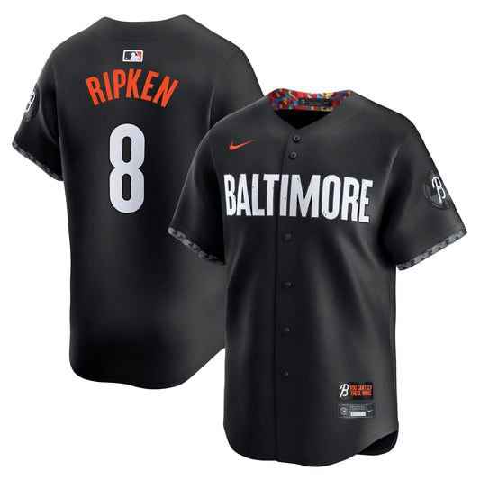 Cal Ripken Jr. Baltimore Orioles Nike City Connect Limited Jersey - Black