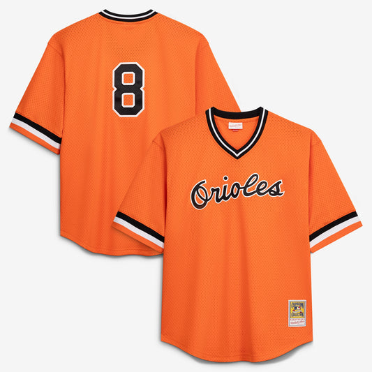 Cal Ripken Jr. Baltimore Orioles Profile Big &amp;amp; Tall Cooperstown Collection Mesh Batting Practice Jersey - Orange
