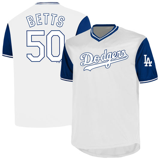 Mookie Betts Los Angeles Dodgers Profile Big &amp;amp; Tall Name &amp;amp; Number Jersey - White