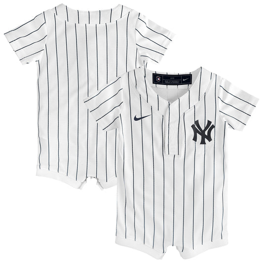 New York Yankees Nike Infant Home Replica Romper Jersey - White