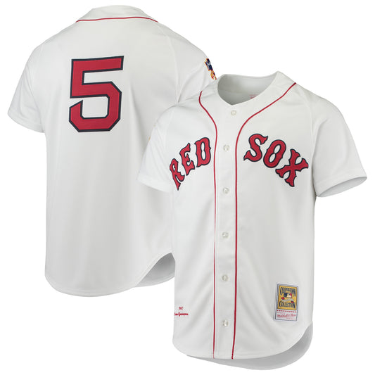 Nomar Garciaparra Boston Red Sox Mitchell &amp;amp; Ness 1997 Cooperstown Collection Authentic Jersey - White