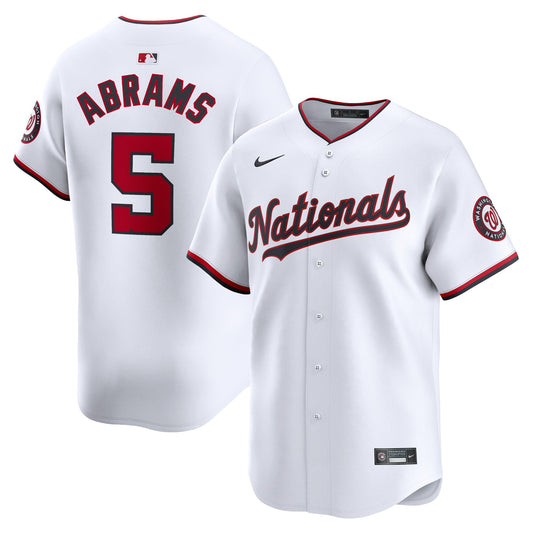 CJ Abrams Washington Nationals Nike Home Limited Player Jersey - White