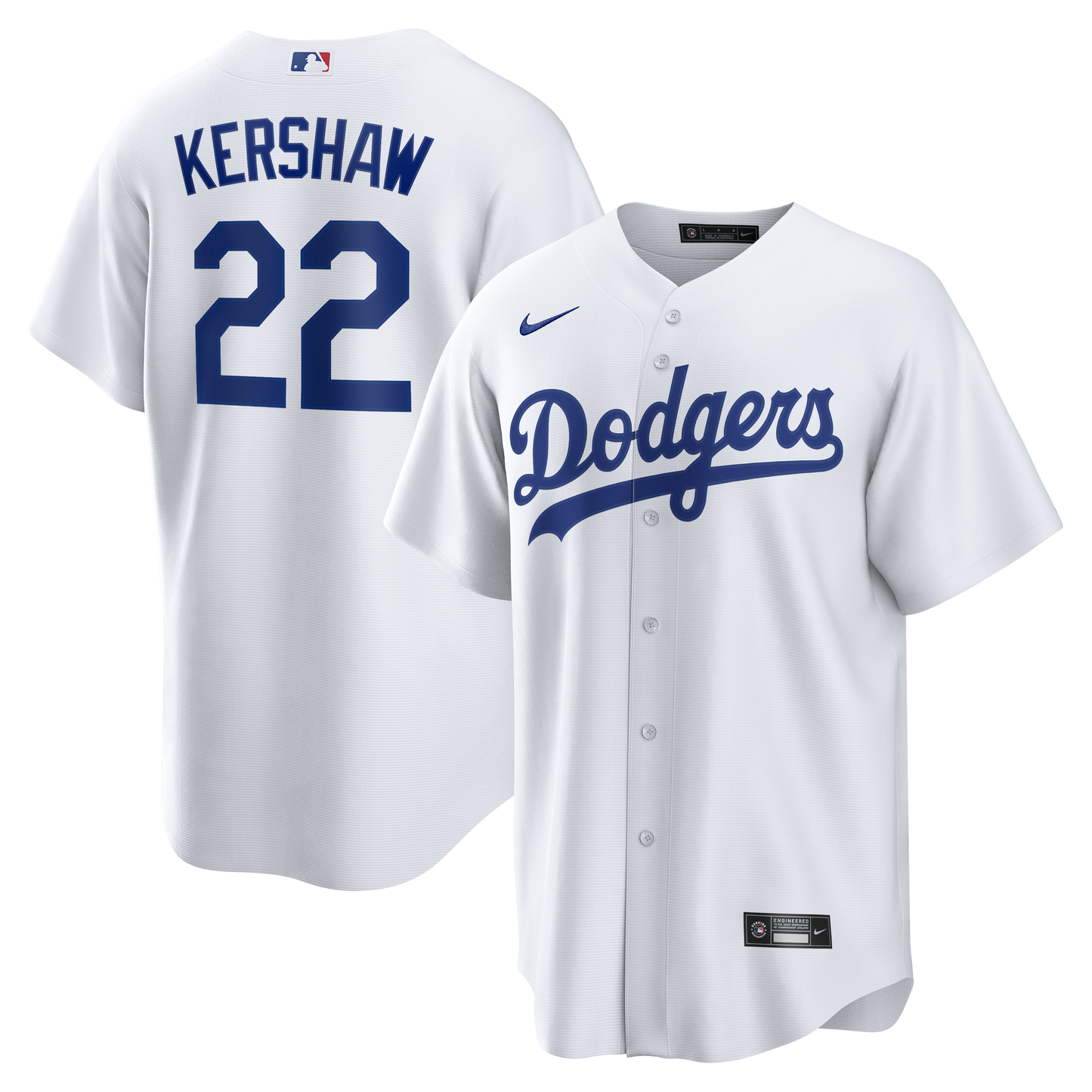 Clayton Kershaw Los Angeles Dodgers Nike Home Replica Jersey - White