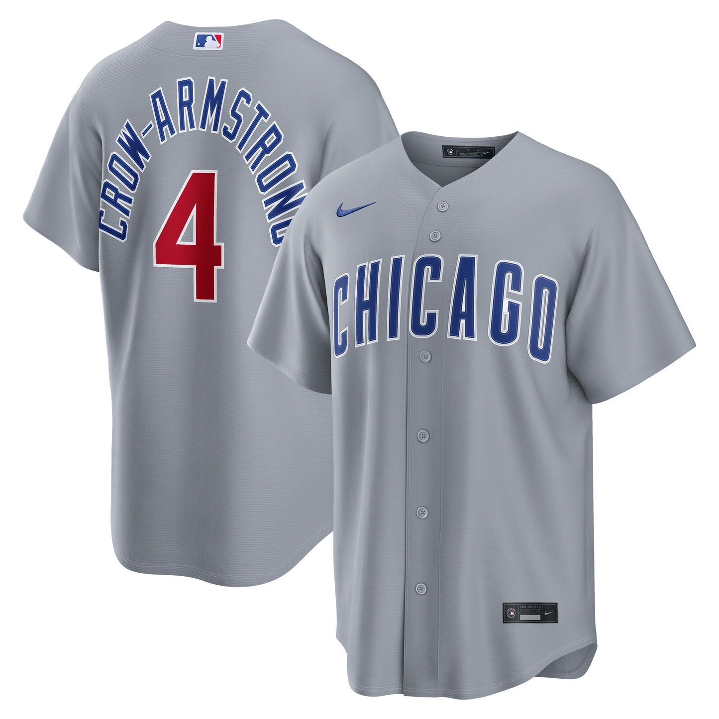Pete Crow-Armstrong Chicago Cubs Nike Road Replica Jersey - Gray